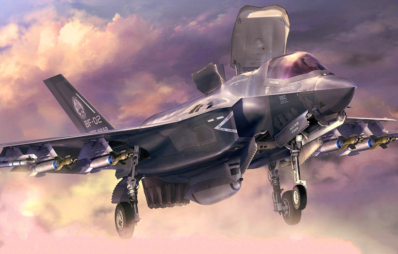 Wallpaper USA, F 35B, F 35 Lightning II, Vertical Landing, (STOVL) Image For Desktop, Section авиация
