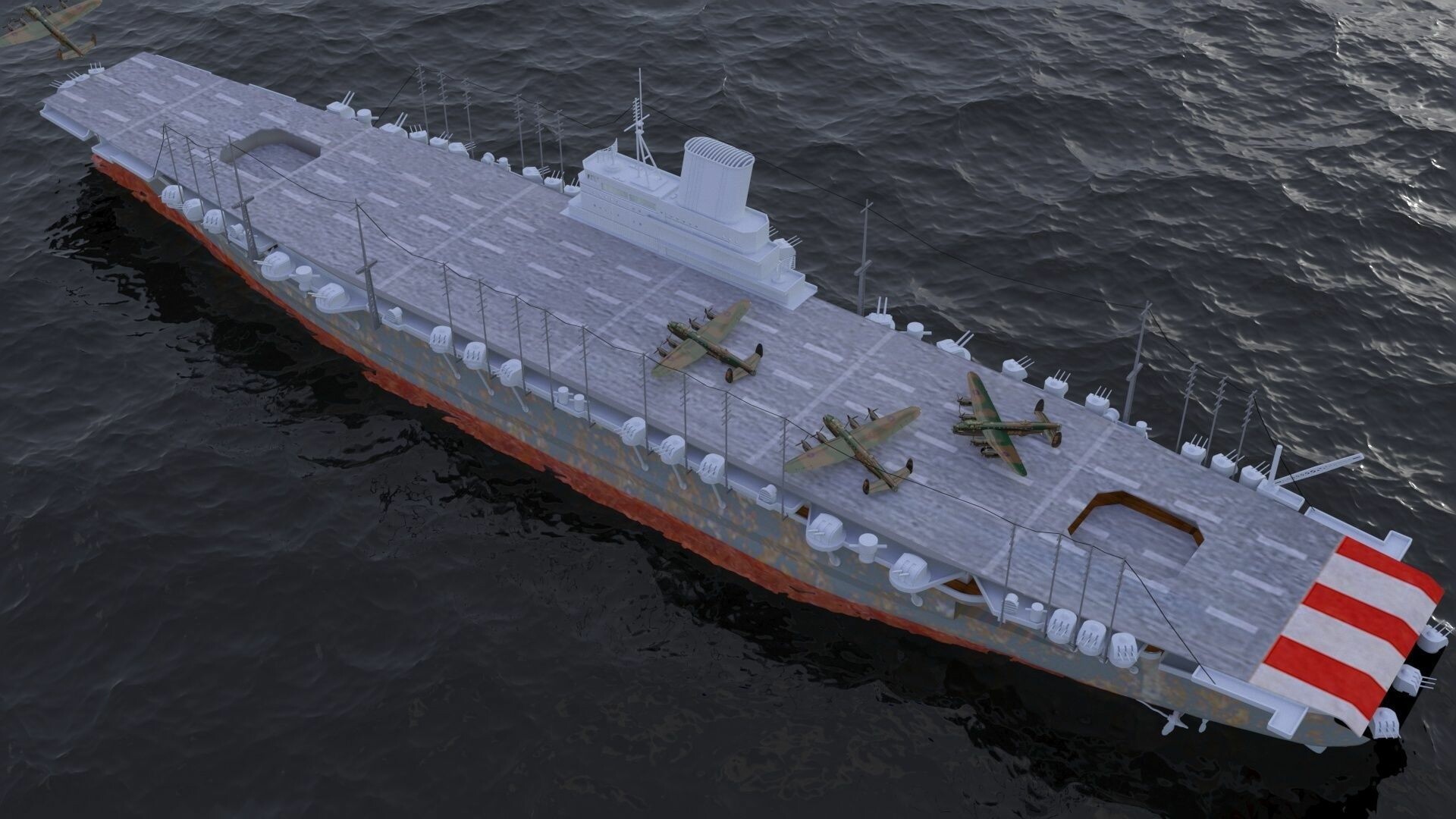 Alexander Tkalik aircraft carrier Shinano
