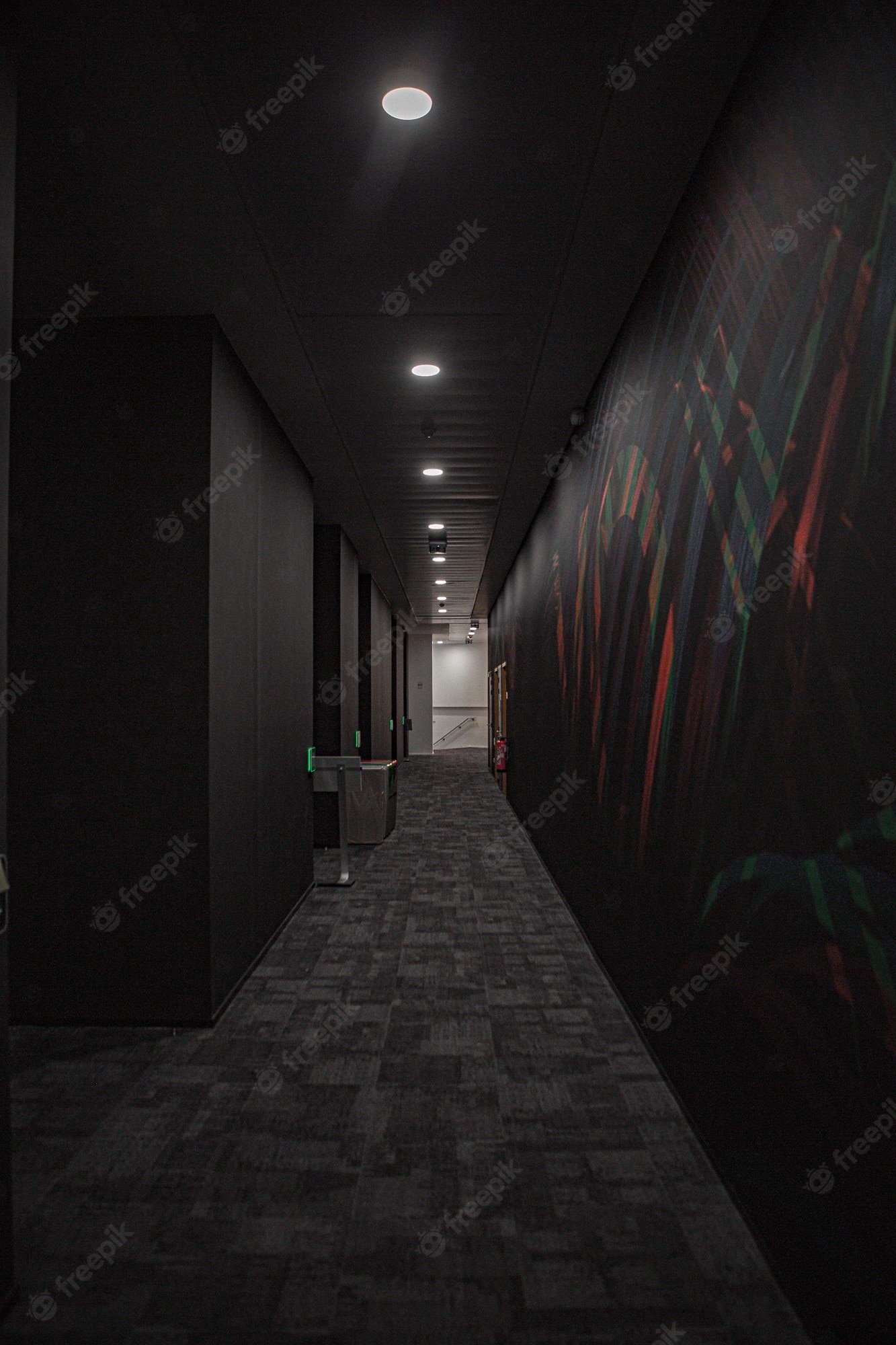 Dark Hallway Background Image