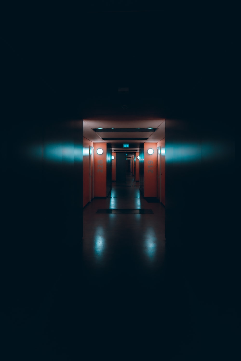 Dark Hallway Picture. Download Free Image