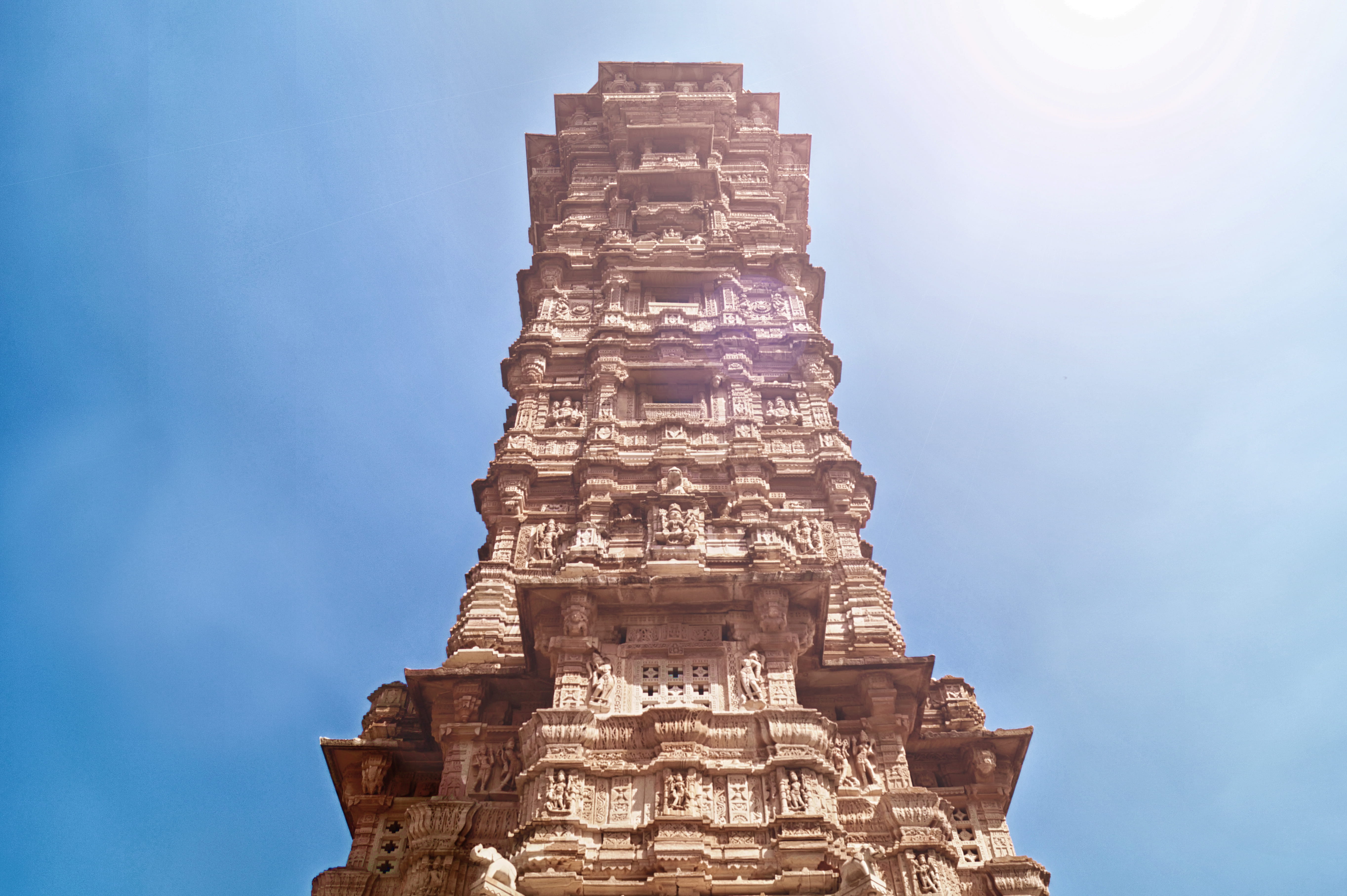 Wallpaper / chittorgarh fort, the past, india, representation, travel destinations, historical, architecture, statue, craft, building exterior, tower, sculpture, tall free download