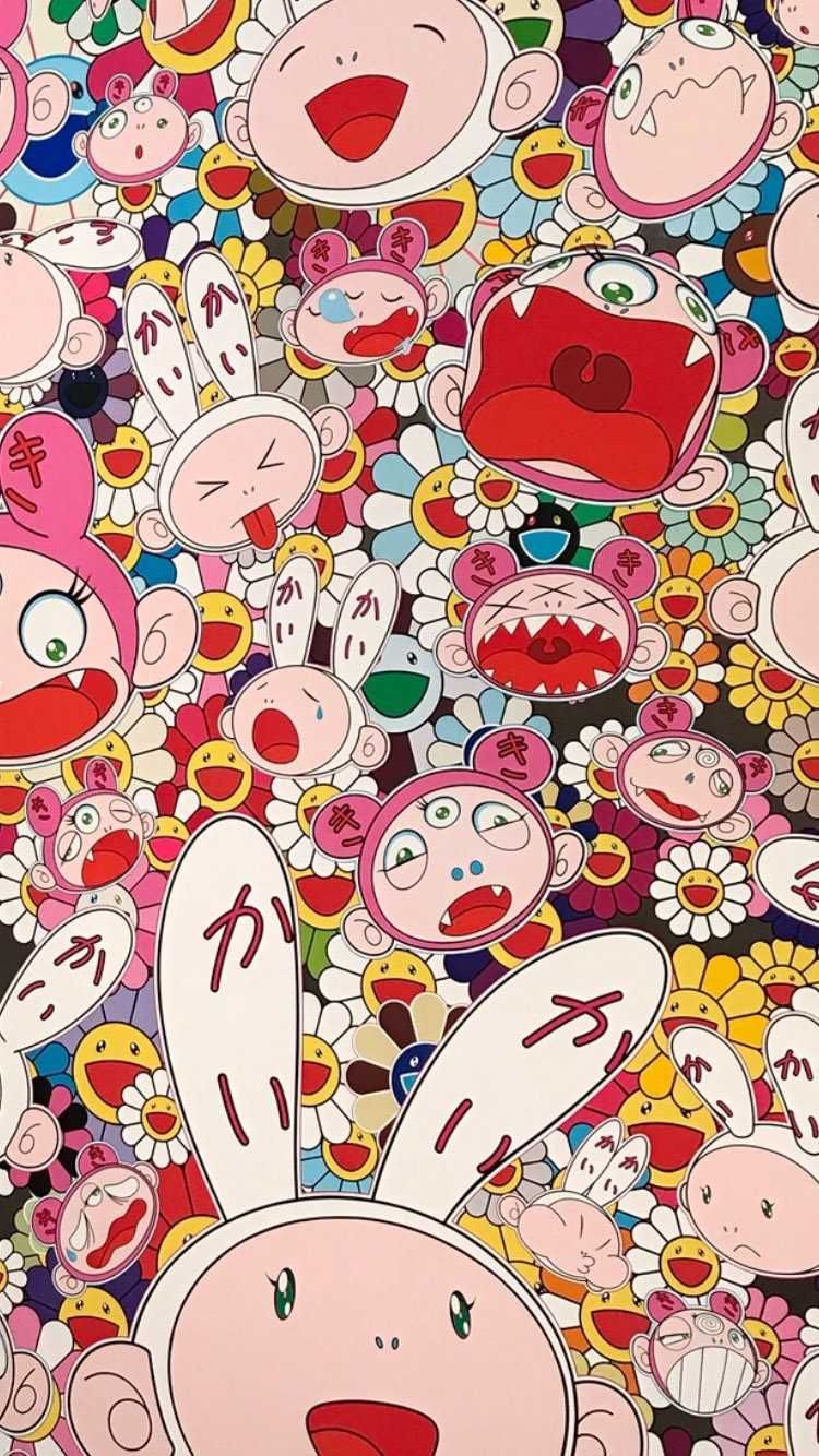 Murakami Wallpaper Discover more Art, Artwork, Murakami, Murakami Art, Takashi wallpaper.. Japanese pop art, Takashi murakami art, Murakami flower