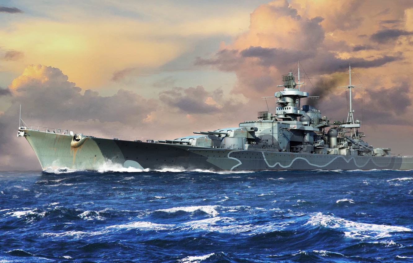 Wallpaper Germany, Warship, Kriegsmarine, Scharnhorst image for desktop, section оружие