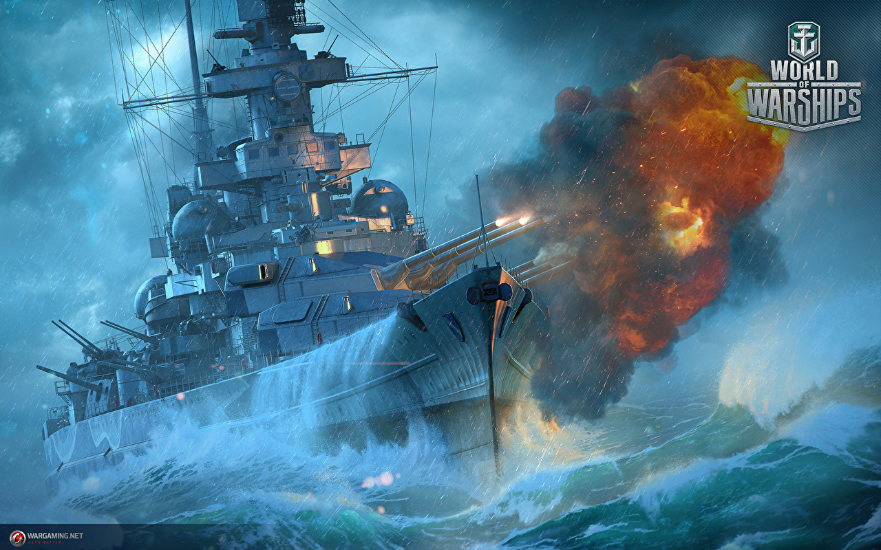 Picture World Of Warship Firing German Battleship Scharnhorst ship