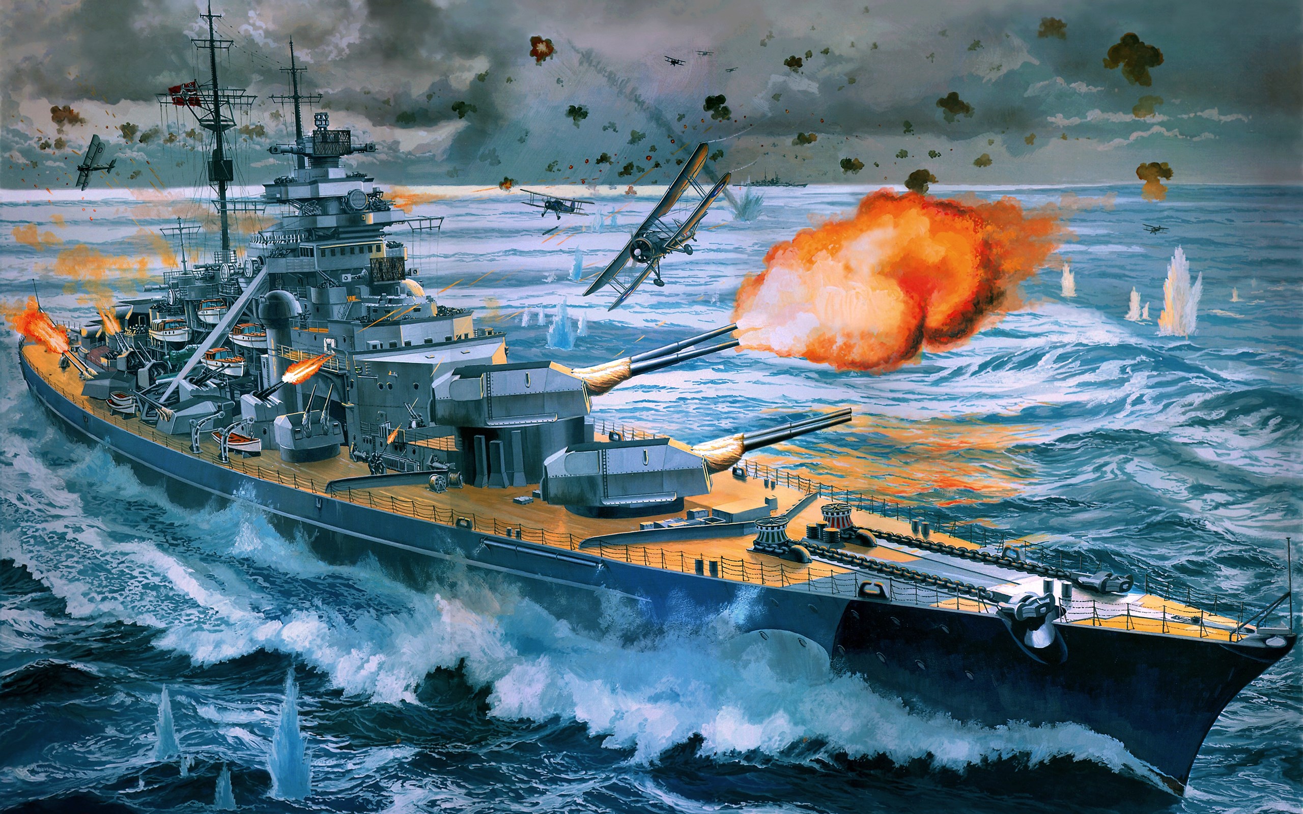 1492x932 desktop wallpaper for german battleship bismarck Gallery HD Wallpaper