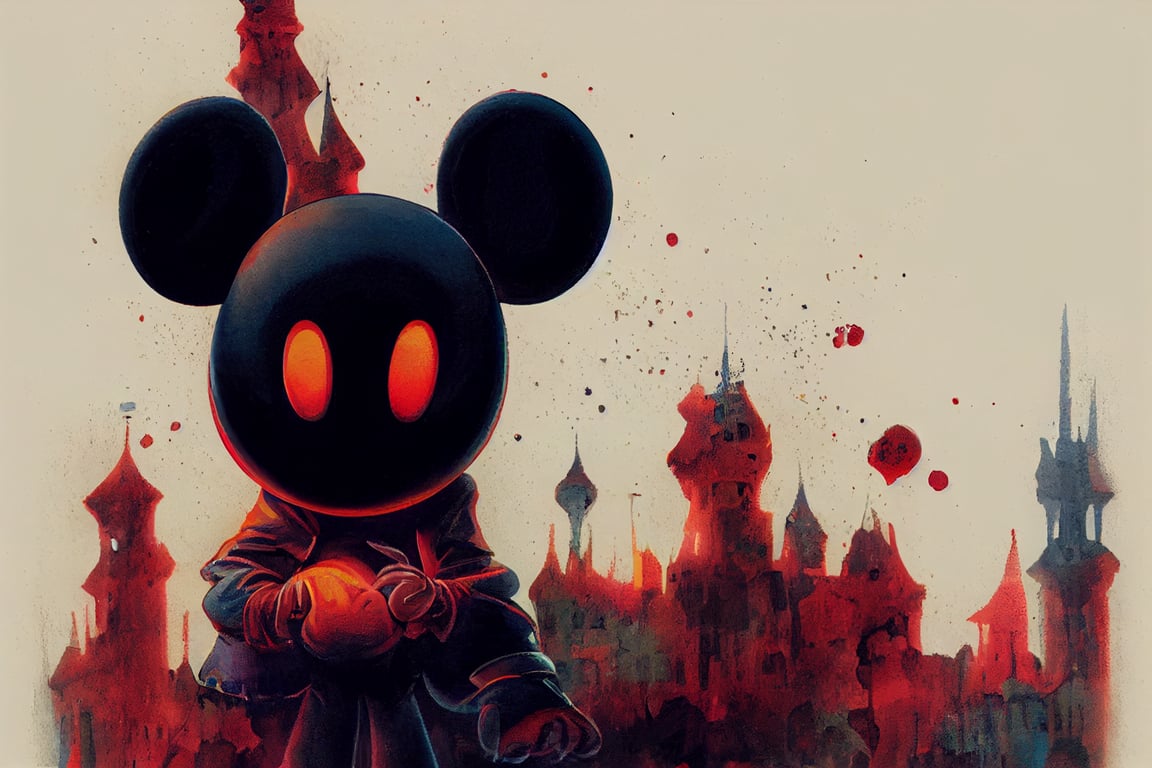 prompthunt: evil mickey mouse