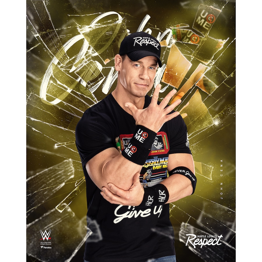 John Cena Unsigned 16 x 20 Shattered Photograph