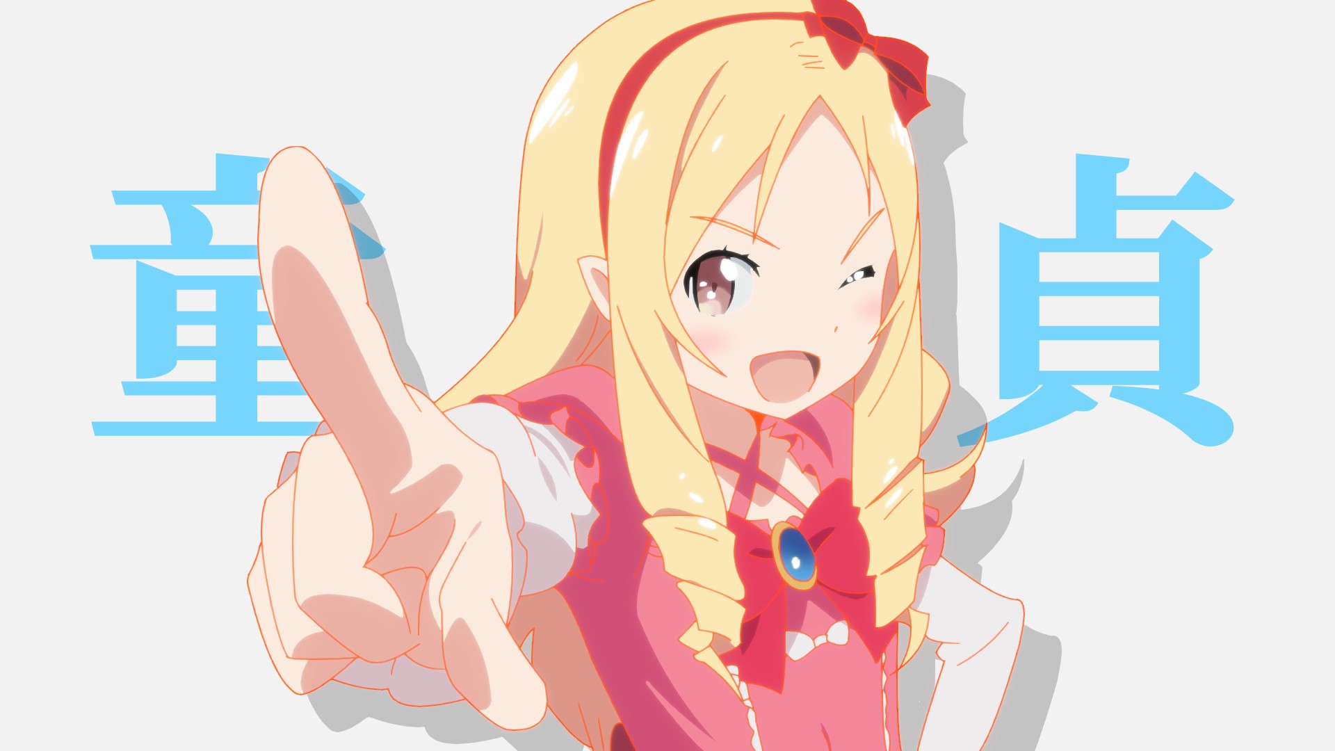 Wallpaper, Eromanga sensei, anime girls, Elf Yamada 1920x1080