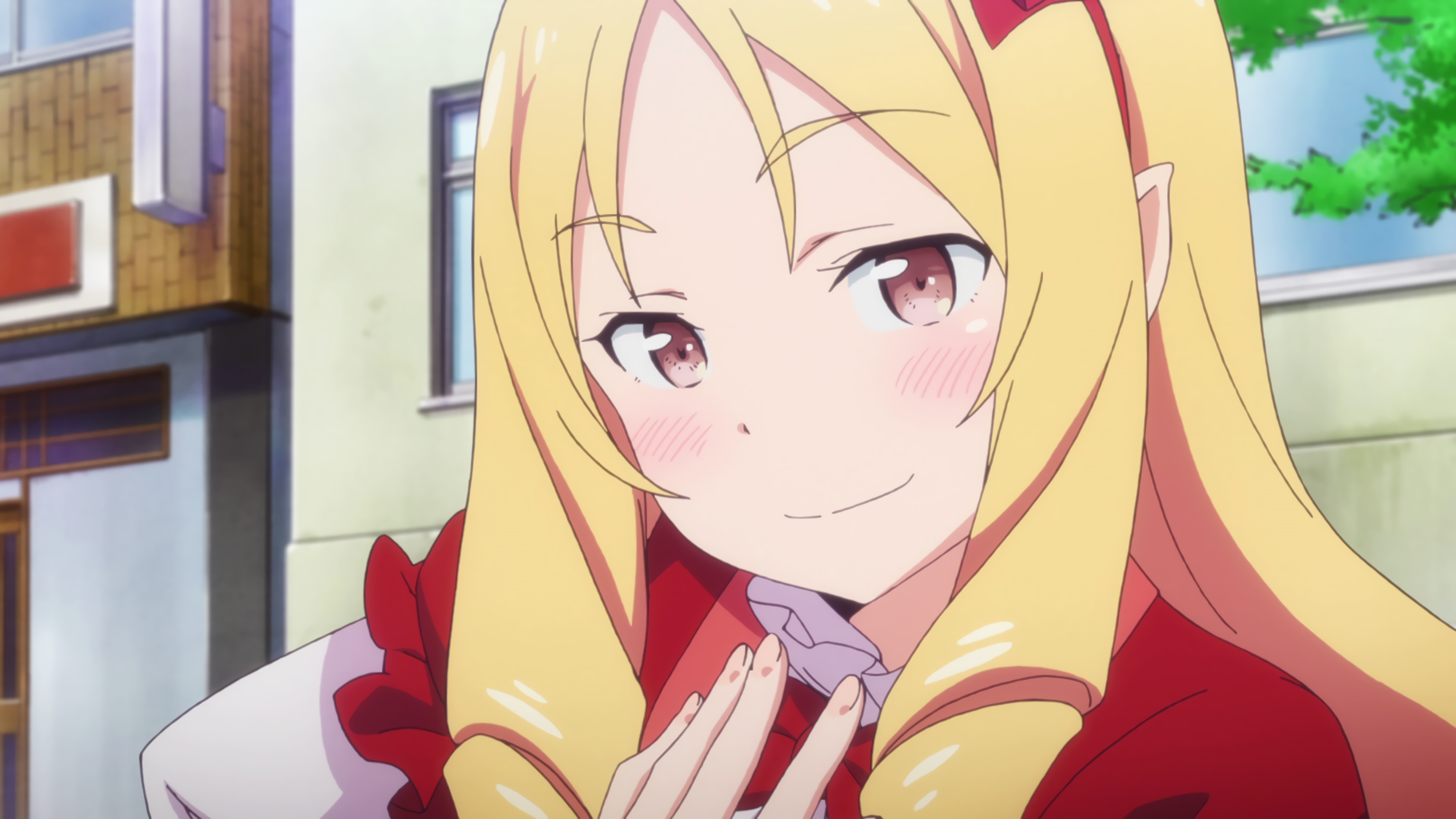 Wallpaper, Eromanga sensei, Elf Yamada, anime girls, blonde 3072x1728