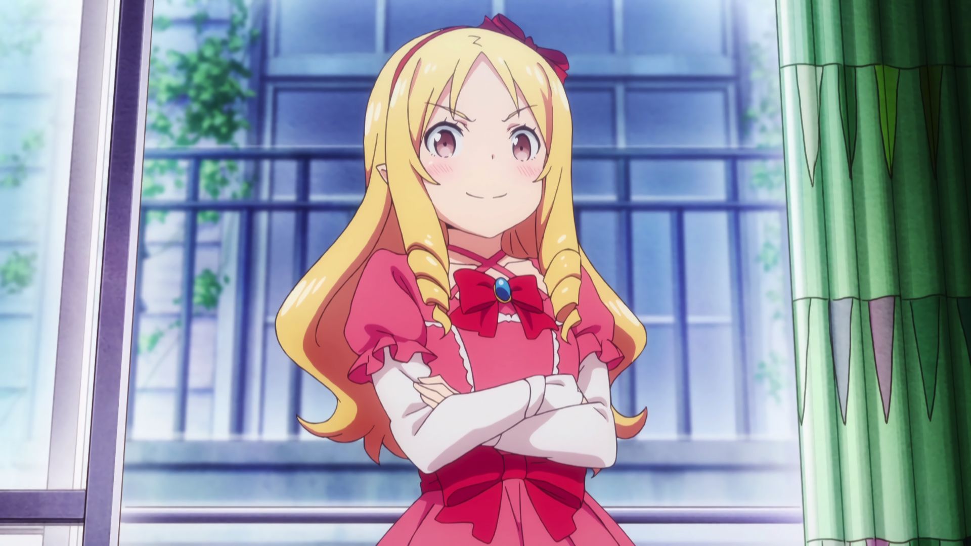 Desktop Wallpaper Anime Girl, Yamada Elf, Ero Manga Sensei, Blonde Anime Girl, HD Image, Picture, Background, D83ab6