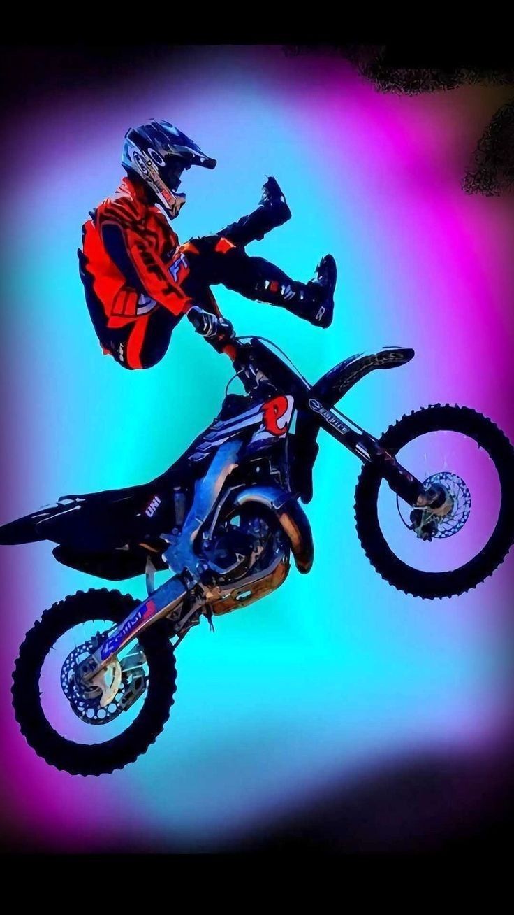 Motor vallpaper. Motos de motocross, Bicicleta dibujo, Motos