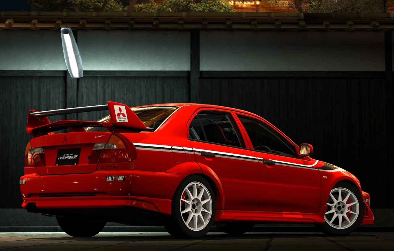 Wallpaper Mitsubishi, Evolution, Back, TME, Evo - for desktop, section mitsubishi