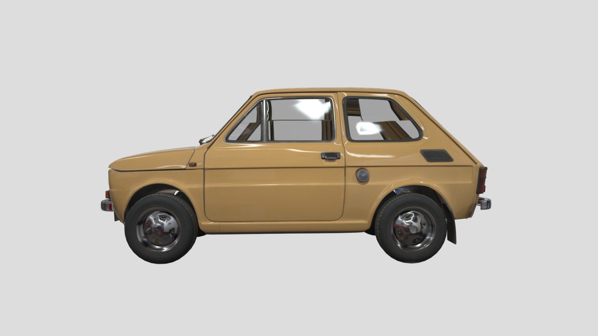 Polski Fiat 126p passenger car Free 3D model by Museum of Engineering and Technology, Krakow [acbd071]