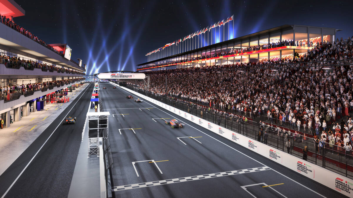 F1 Las Vegas Grand Prix Renderings Preview Spectacular Race Views. Las Vegas Review Journal
