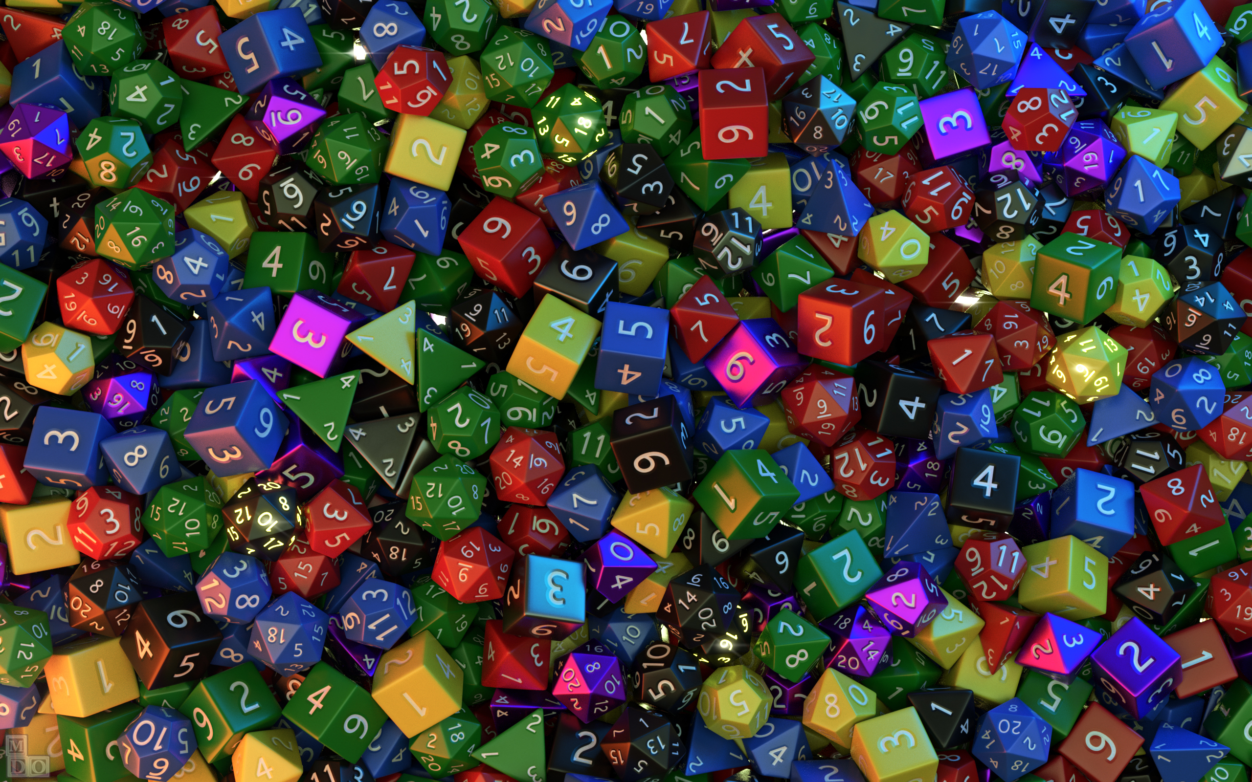 Abstract Dice Wallpaper