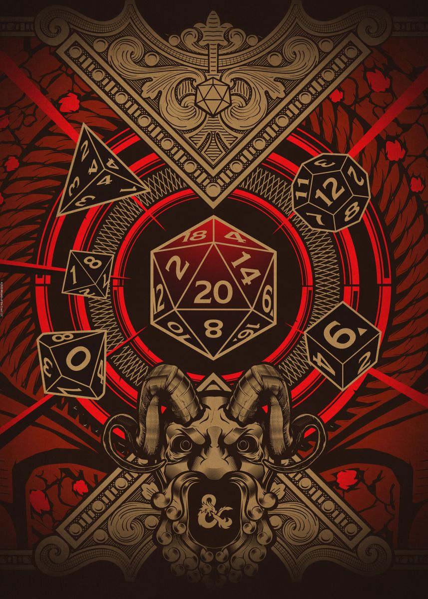 Dice Set' Poster by Dungeons and Dragons