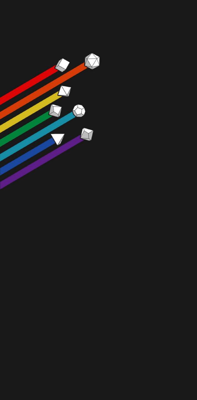 Rainbow Dice wallpaper