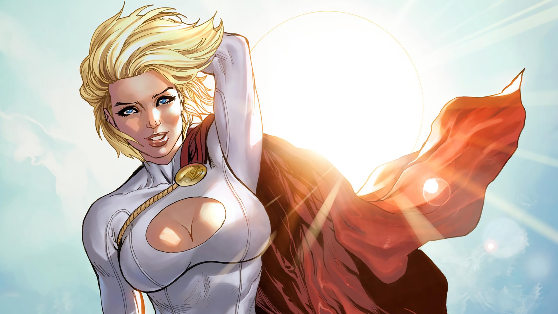 1920x1080 Power Girl Gallery HD Wallpaper