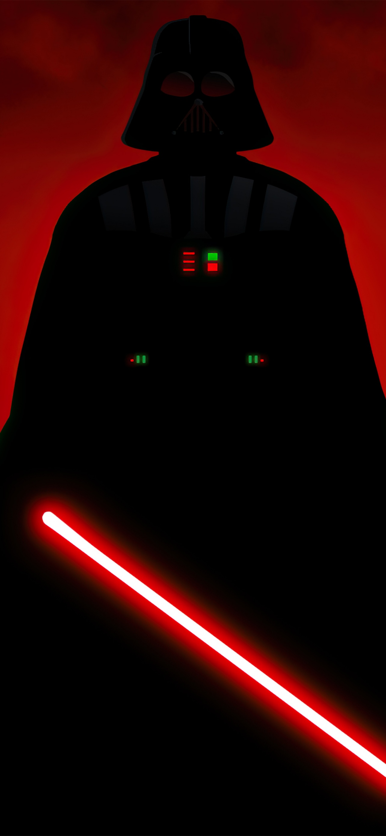 Darth Vader Wallpaper 4K, Lightsaber, Dark background