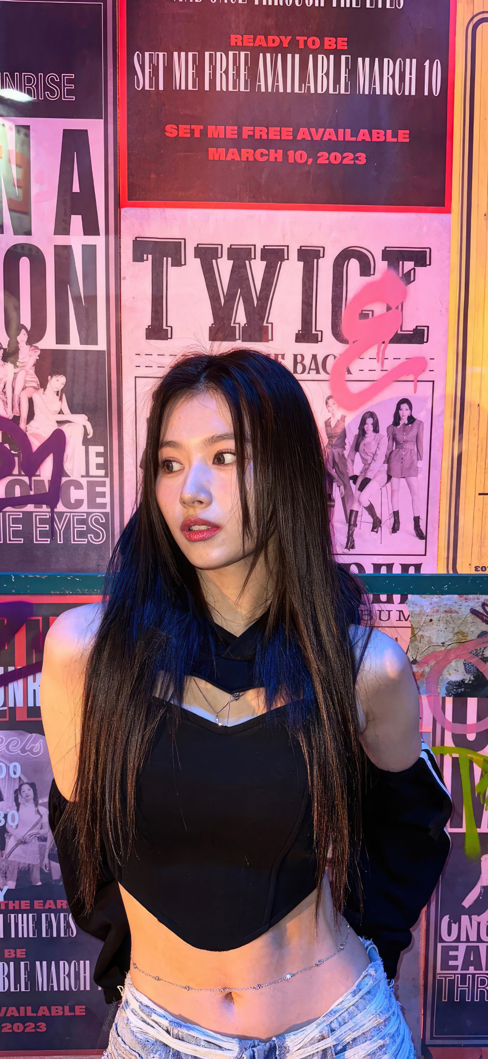 pogzilla - #SANA Extended Wallpaper (Upscaled to UHD) #TWICE #트와이스 #사나