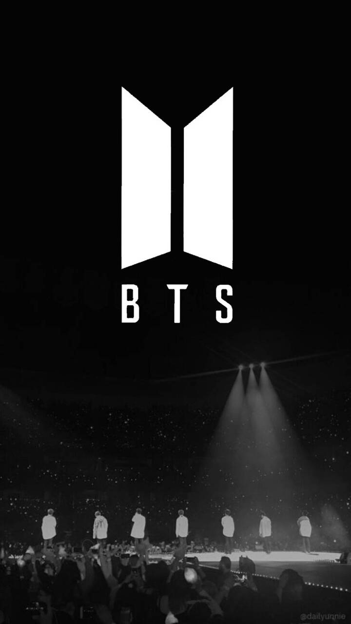Logo BTS Dark Wallpaper