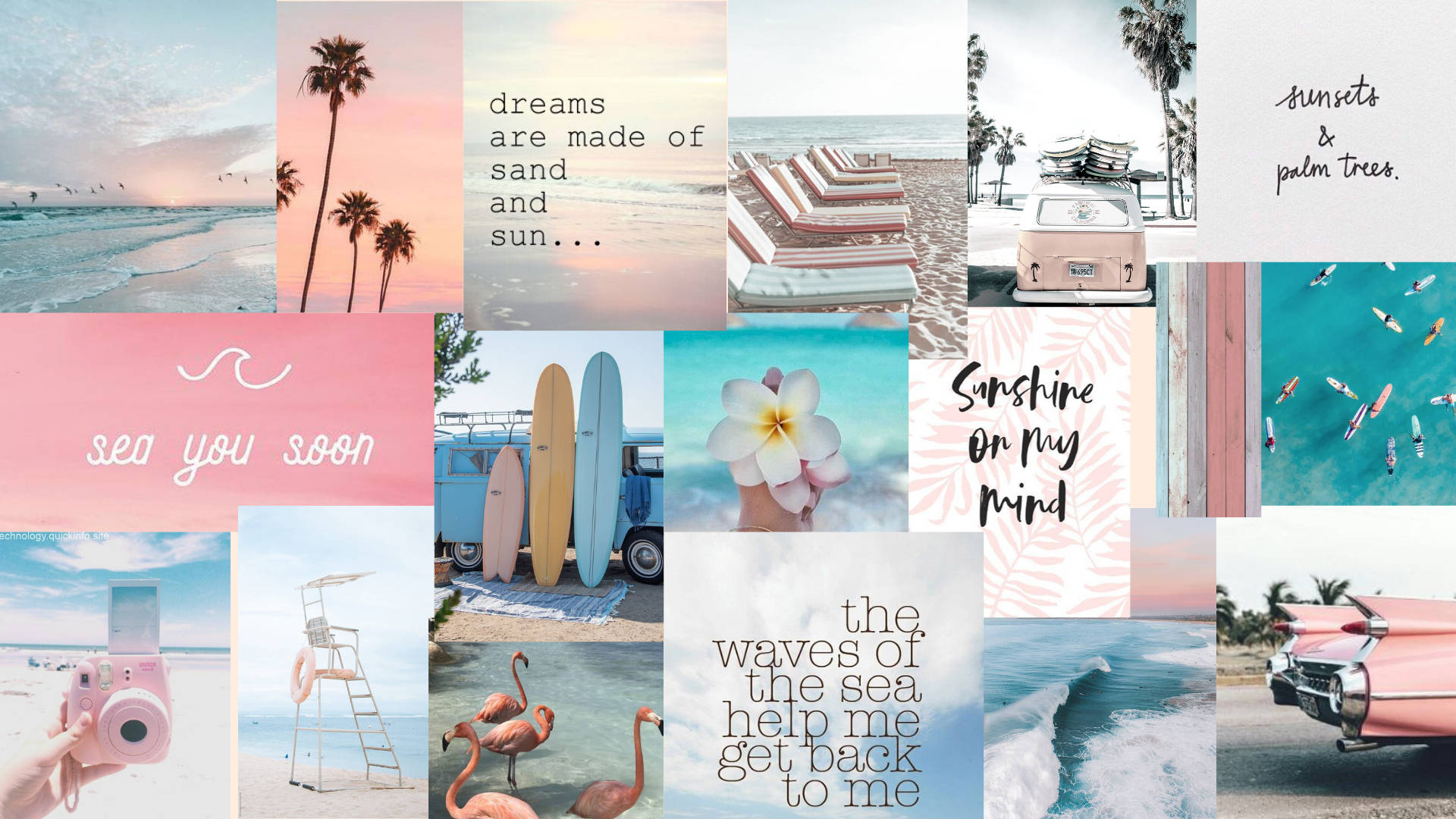 Download Beach Aesthetic Summer Vibes Wallpaper