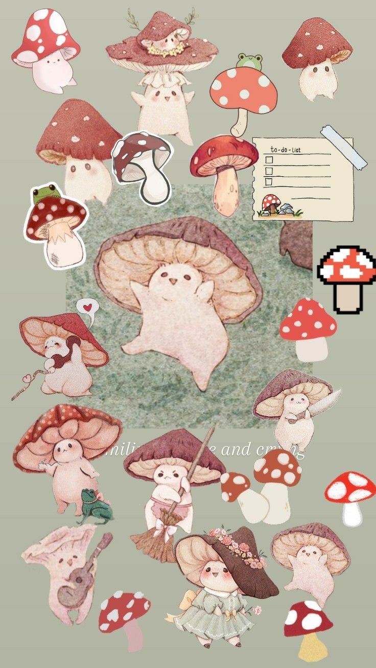 Cogumelos •°. Cute drawings, Mushroom art, Cute patterns wallpaper. Cute drawings, Mushroom drawing, Mushroom wallpaper