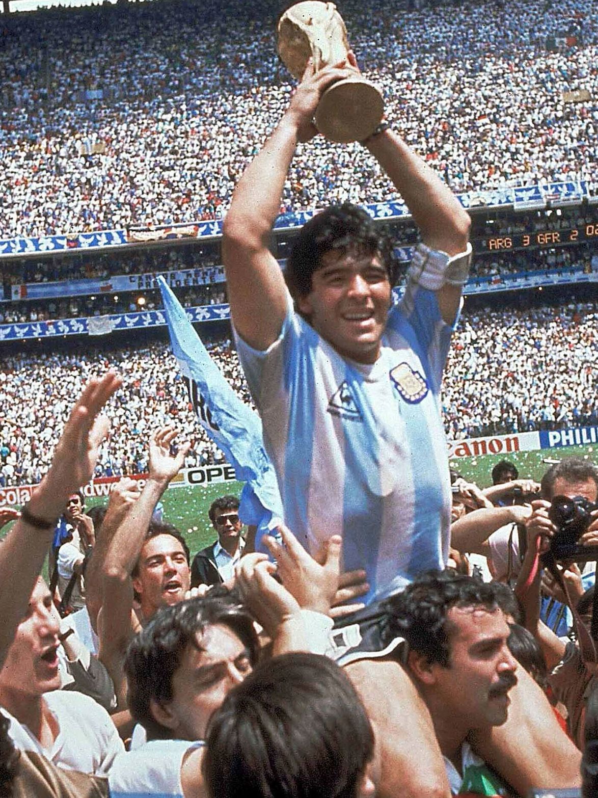 In picture: Soccer legend Diego Maradona