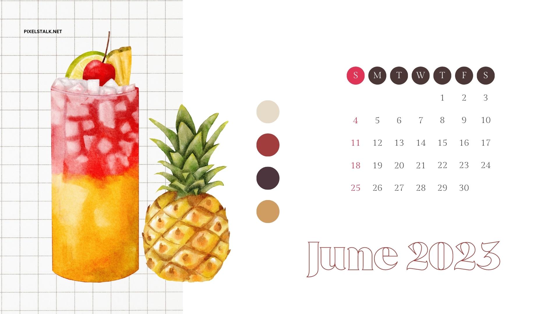 June 2023 Calendar Desktop Wallpapers