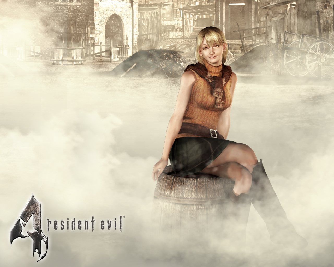 Resident Evil 4 Wallpaper: RE4 Widesreen Ashley - Minitokyo