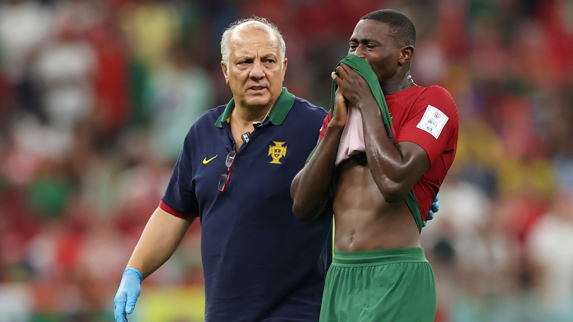 Portugal in huge World Cup blow as Nuno Mendes is ruled out for rest of tournament after picking up thigh injury