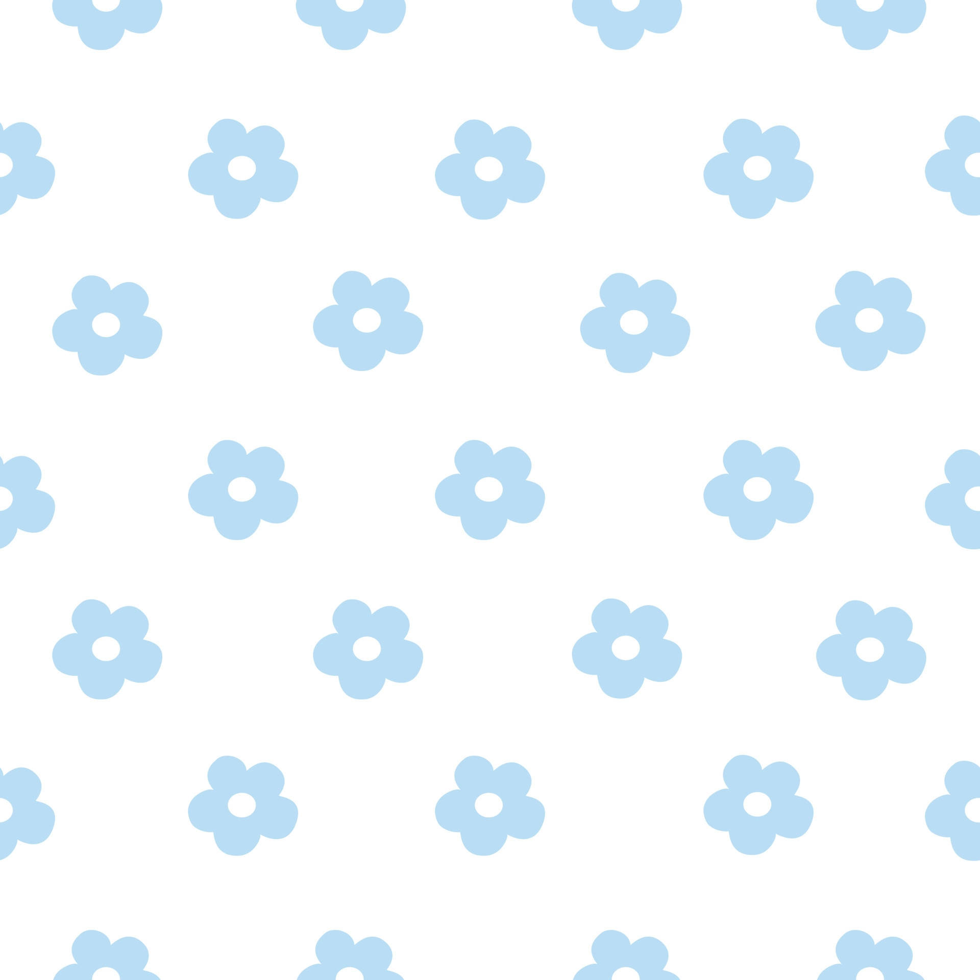 Download Aesthetic Blue Flower Minimalist Wallpaper