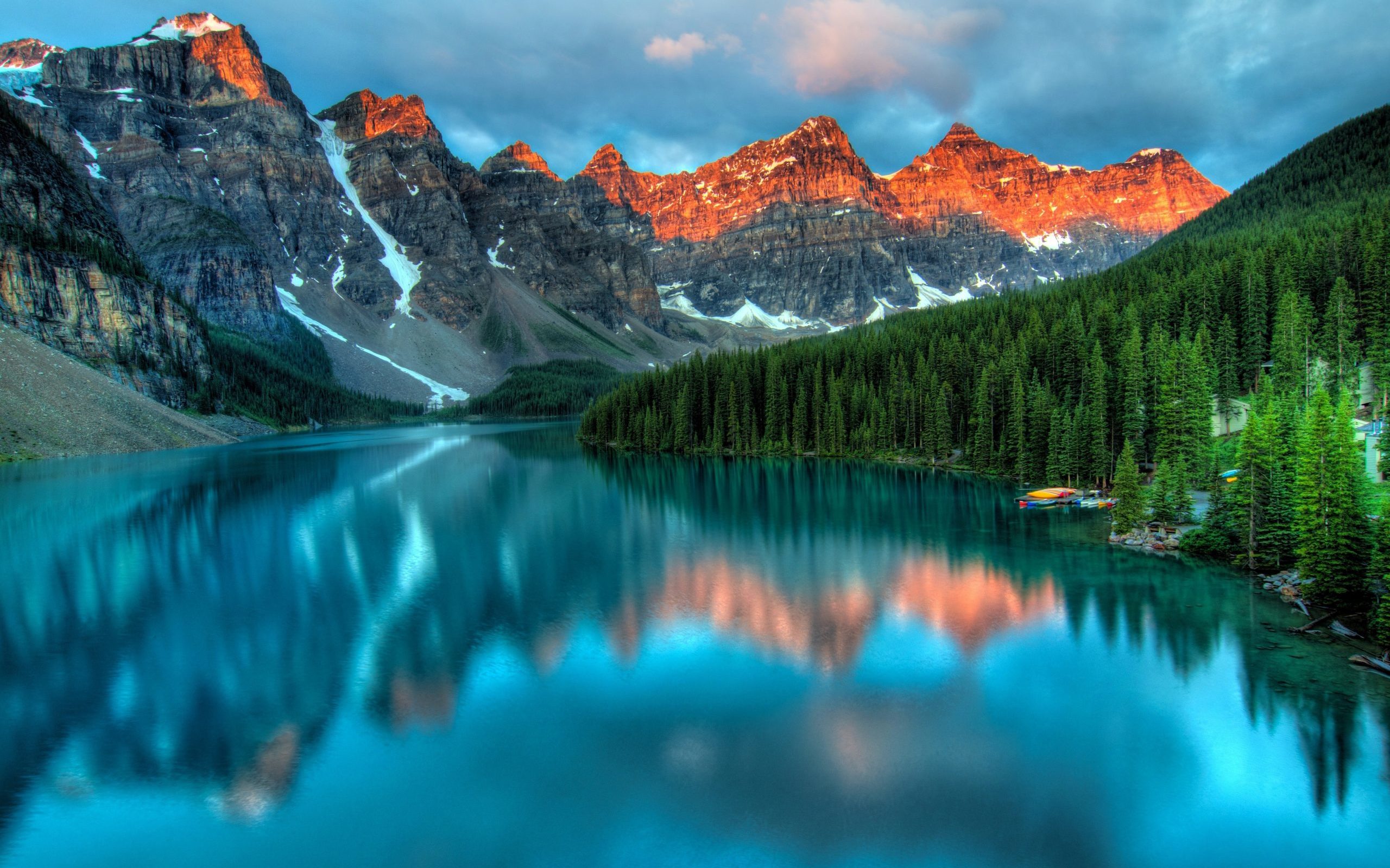 A magical place with a lake and mountain in Field, Canada