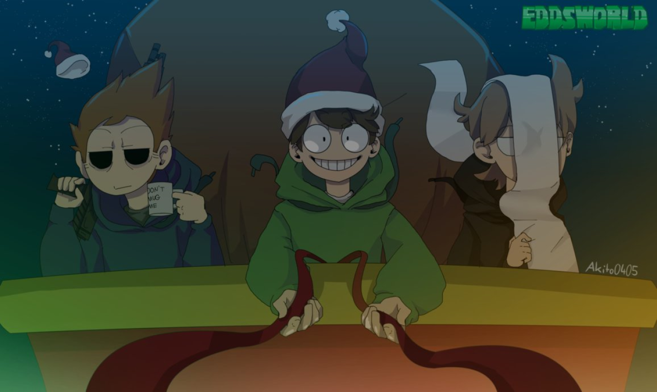Wallpaper, Eddsworld, Tord, Edd, tom, matt 1340x801