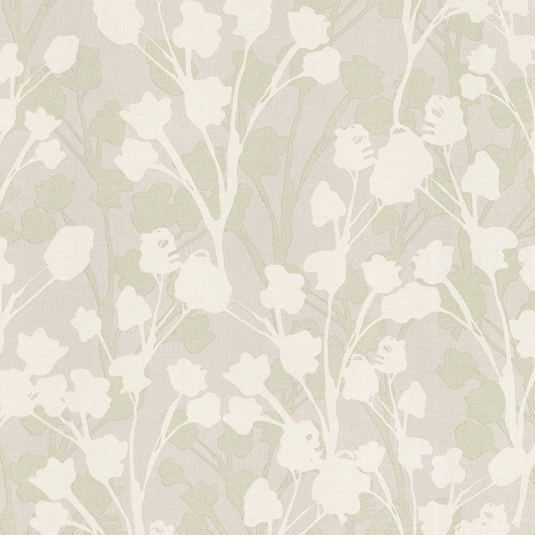 Brewster Kitchen And Bath Resource III 56 Sq Ft Cream Vinyl Floral Prepasted Wallpaper At Lowes.com