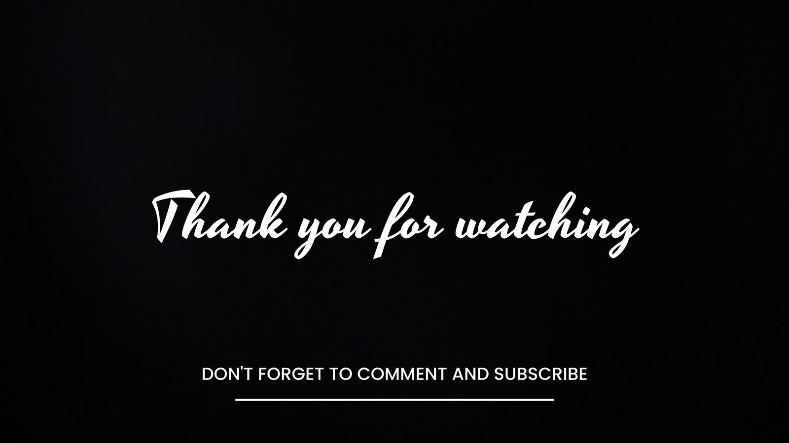 Free Thanks for Watching video