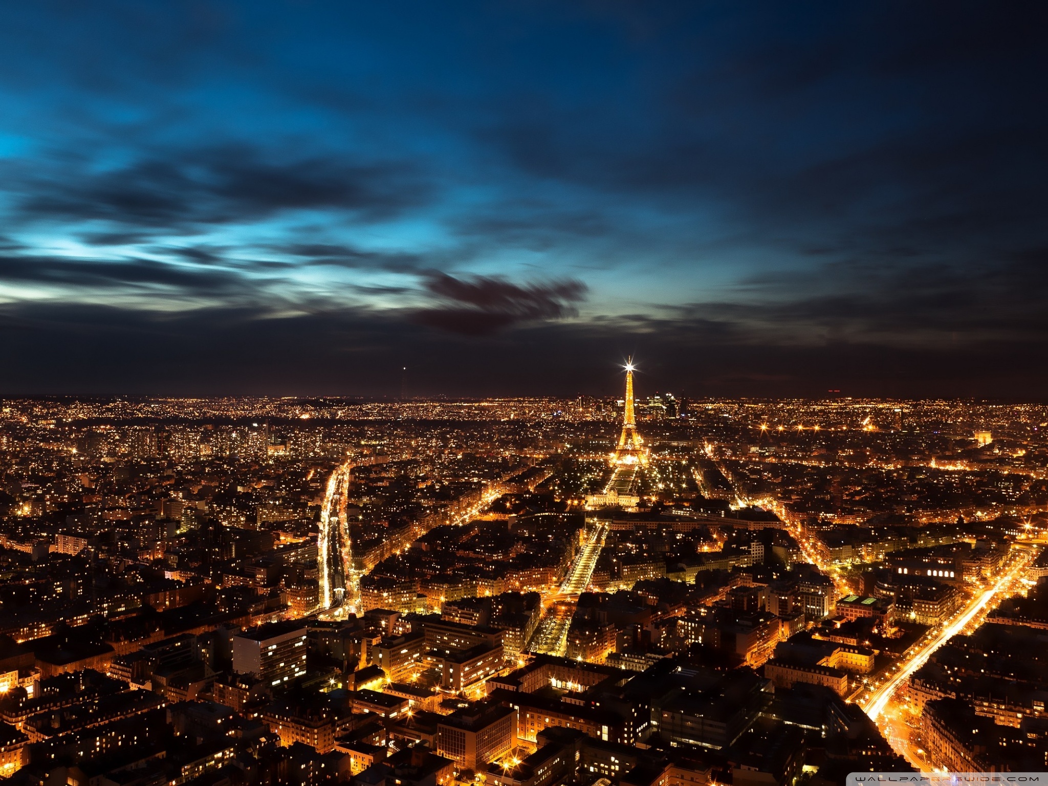 Paris City Lights Ultra HD Desktop Background Wallpaper for 4K UHD TV