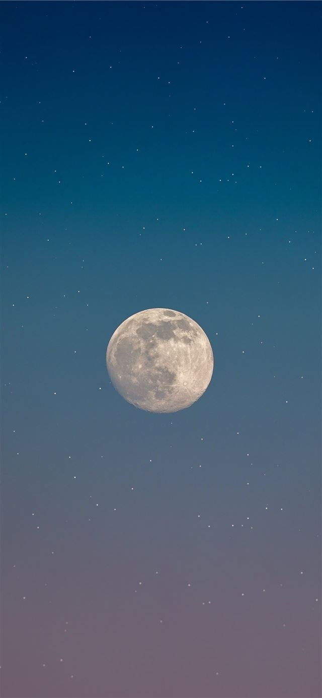 full moon in the sky iPhone 8 Wallpaper Free Download
