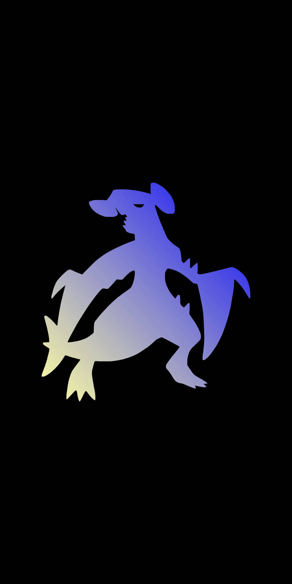 Download Minimalist Purple Ombre Garchomp Wallpaper