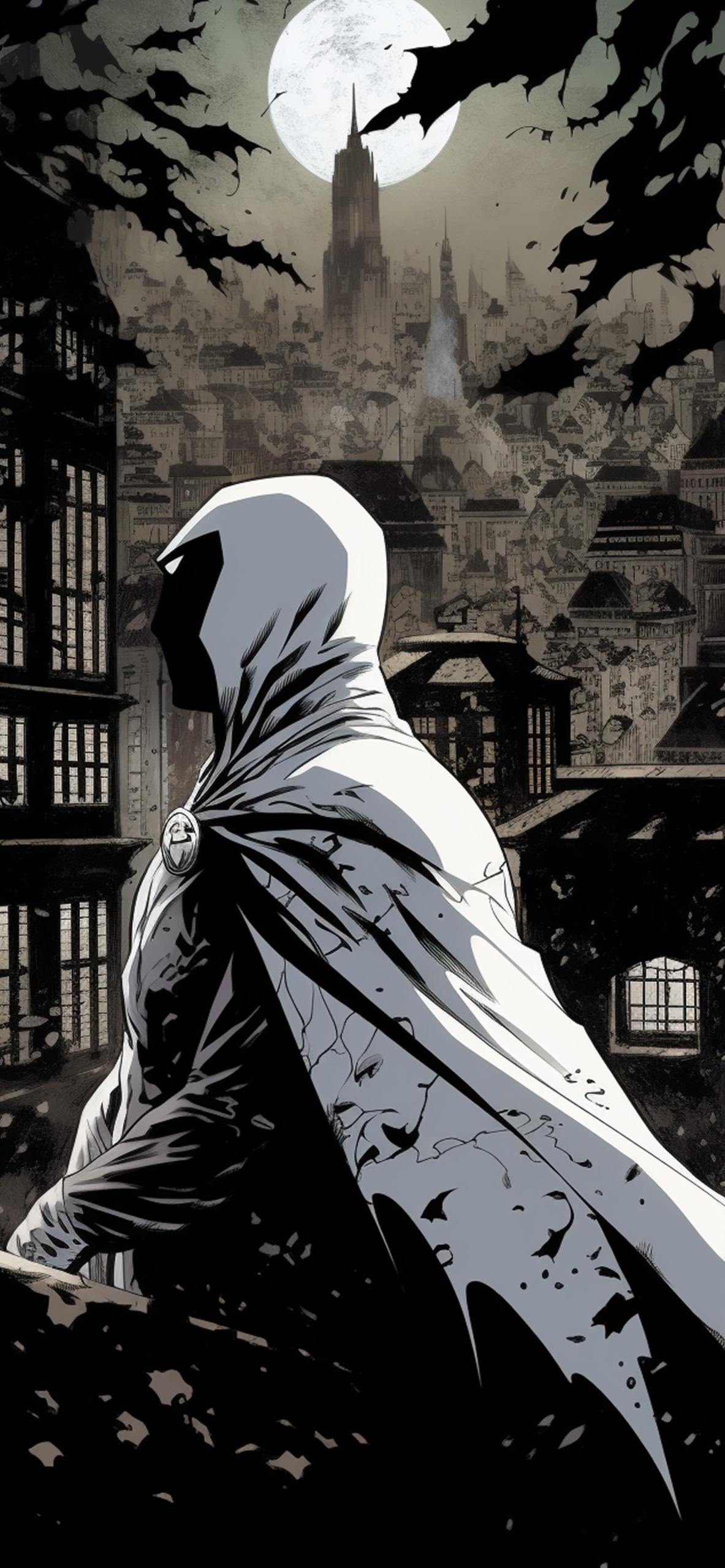 Marvel Moon Knight & City Wallpaper Knight Wallpaper