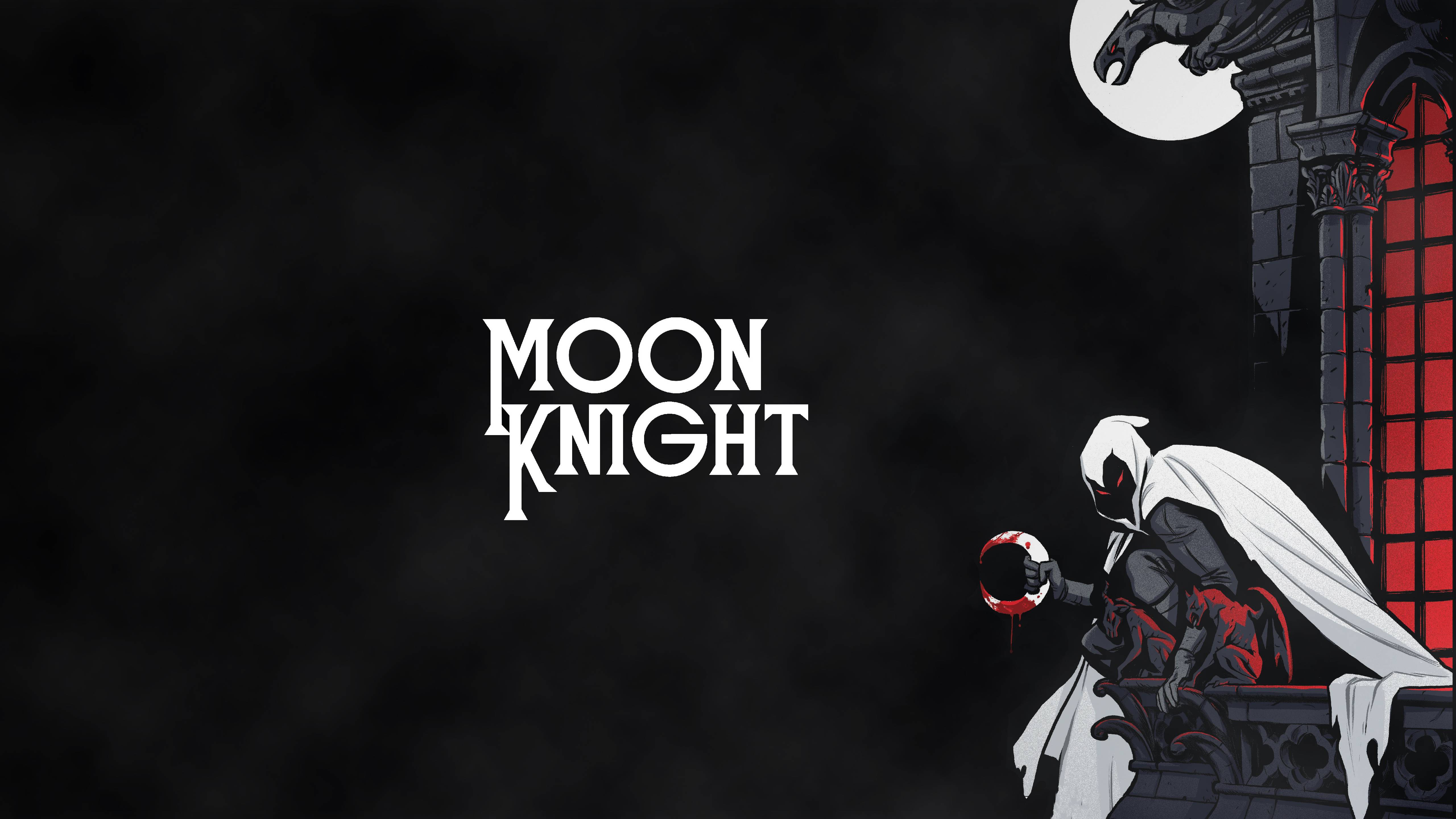 Minimalist Moon Knight Wallpaper Free Minimalist Moon Knight Background