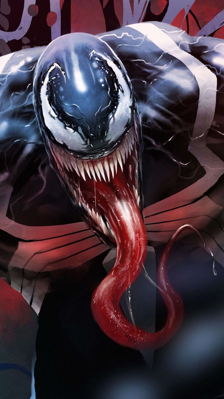 Venom Art Mobile Wallpaper. Venom art, Venom comics, Carnage marvel