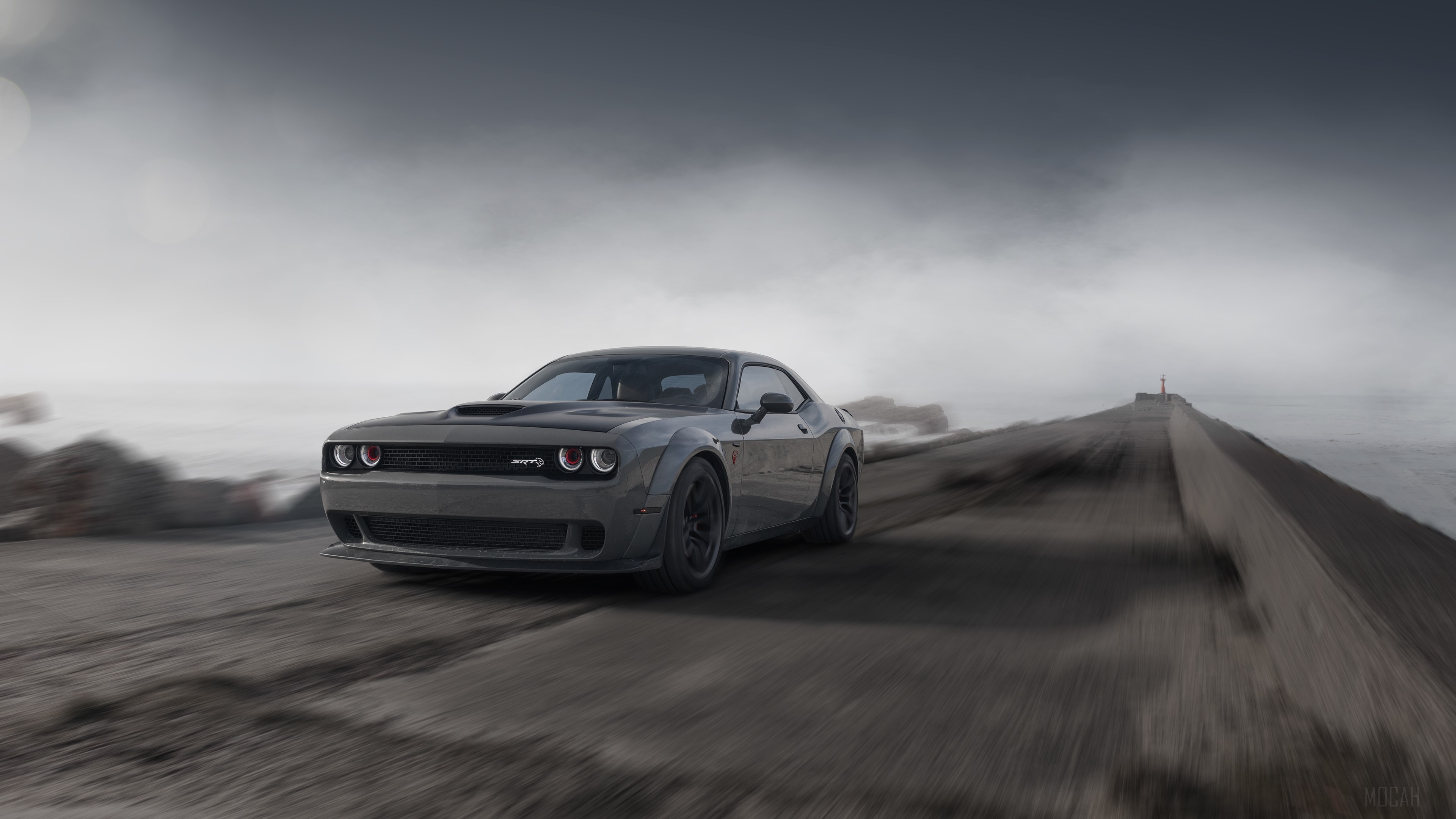 Dodge Challenger Demon SRT Front 4k Gallery HD Wallpaper
