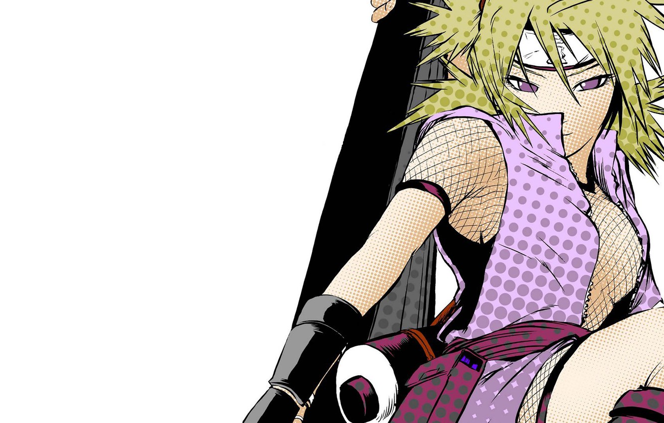 Wallpaper look, girl, anime, art, Naruto, Naruto, Temari image for desktop, section прочее