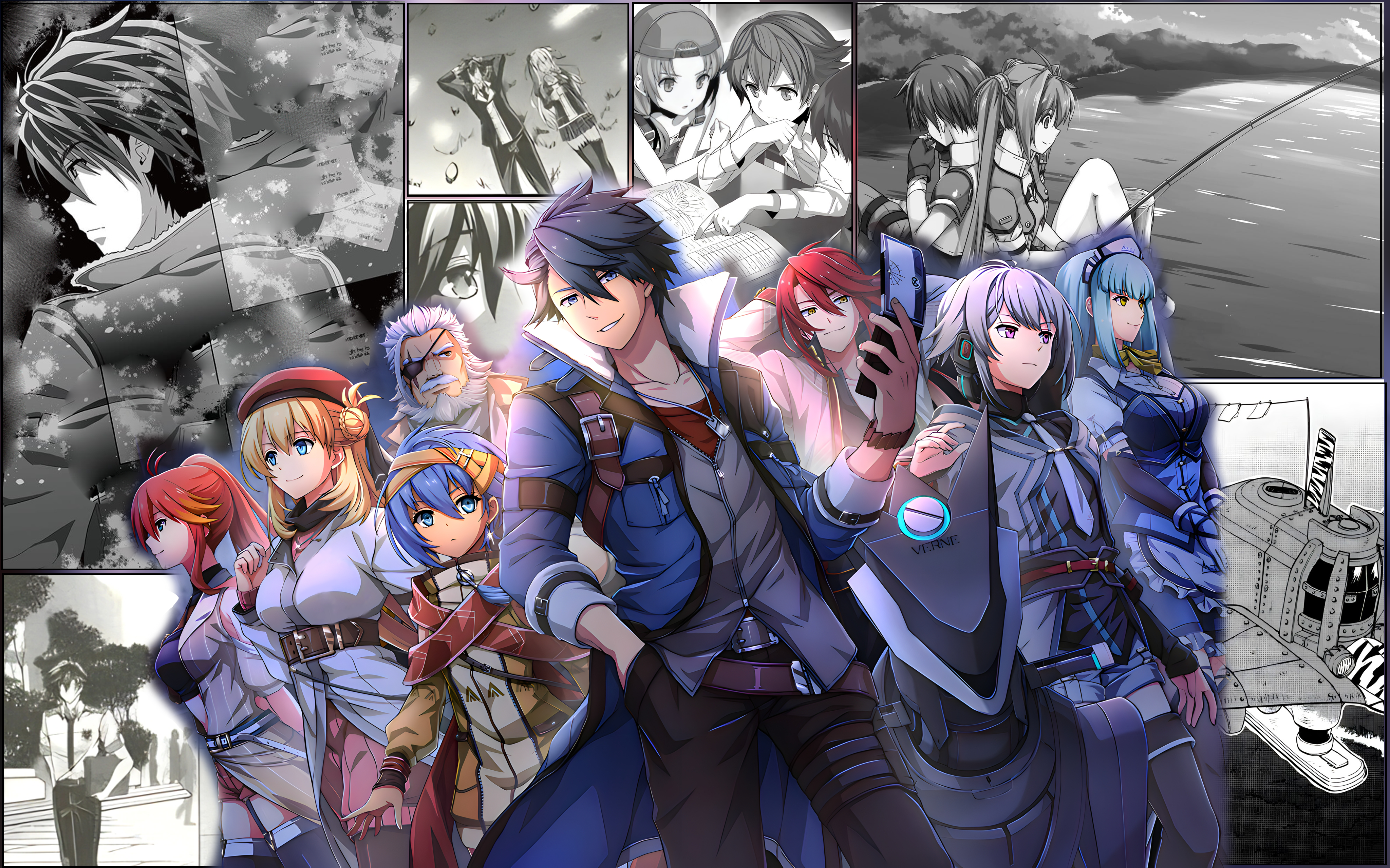 Kuro No Kiseki (黒の軌跡). Trails Before Dawn Wallpaper 4K with all Kiseki Characters