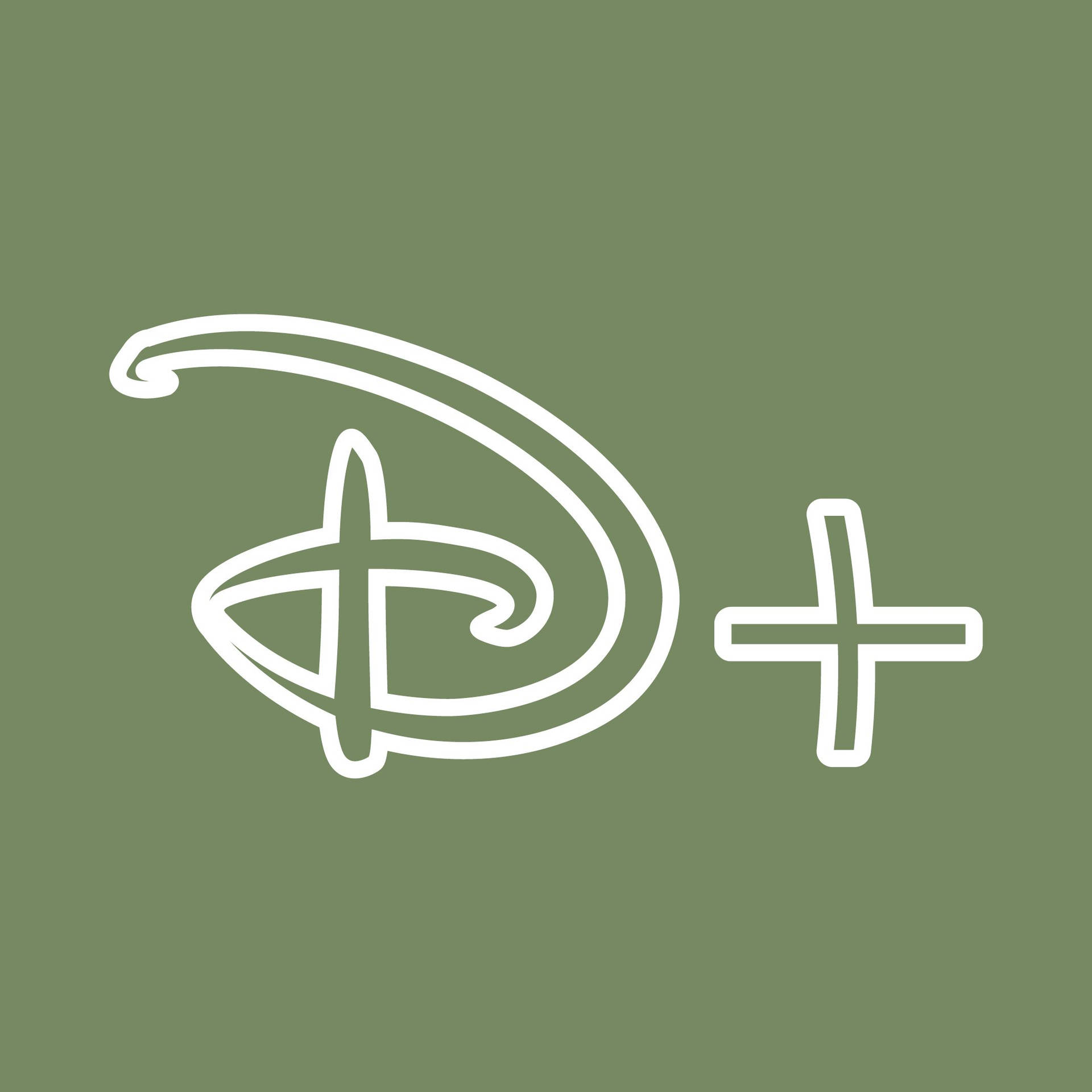Download Disney Plus Pastel Green Logo Wallpaper