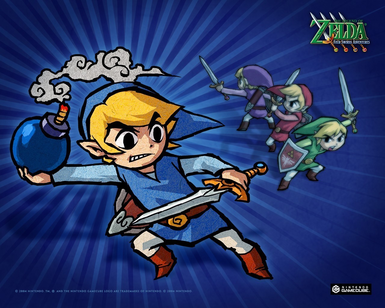 Four Swords Adventures Legend of Zelda Wallpaper