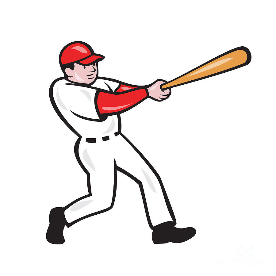 cartoon image of a baseball