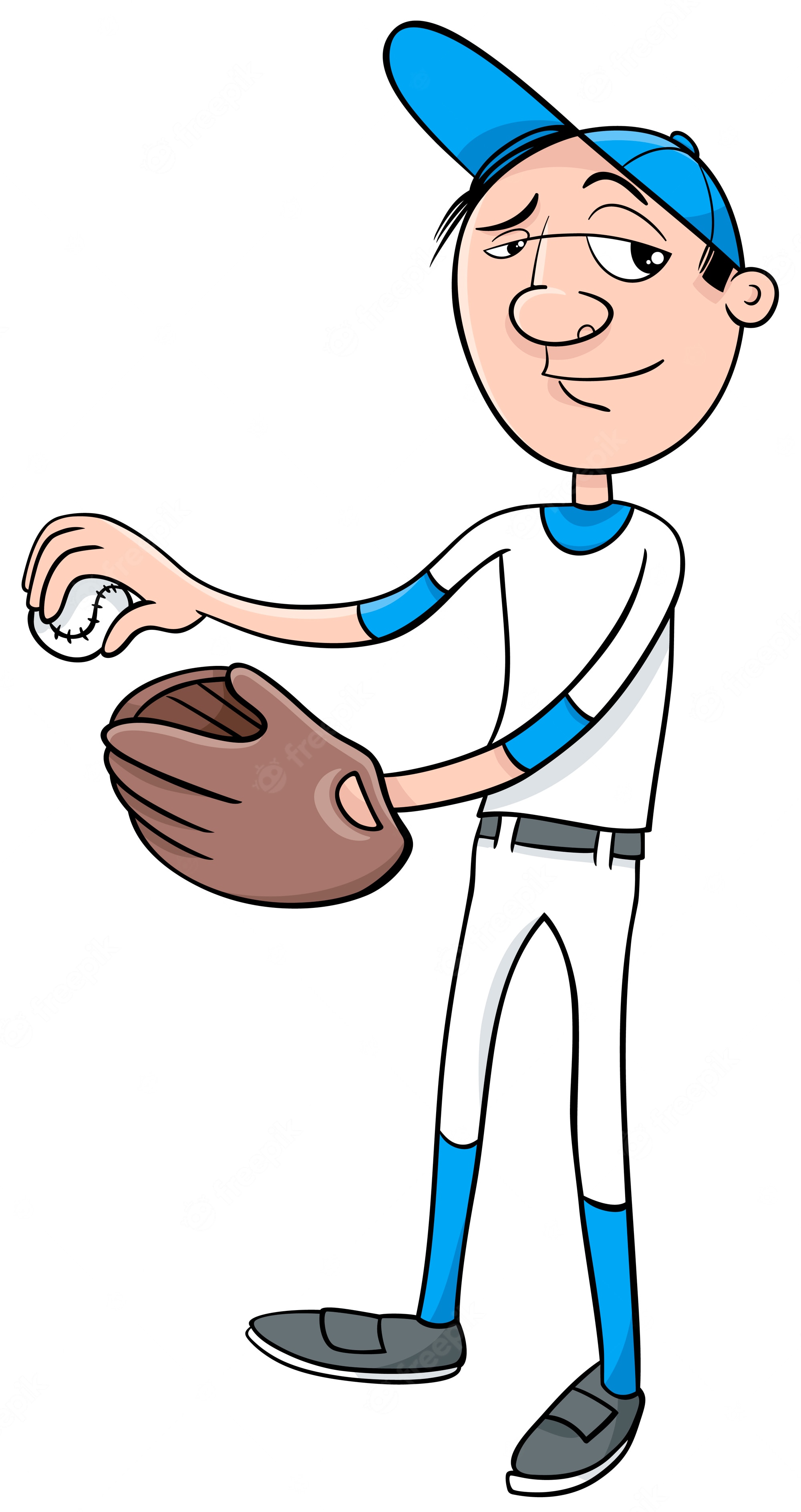 Baseball Player Cartoon Image