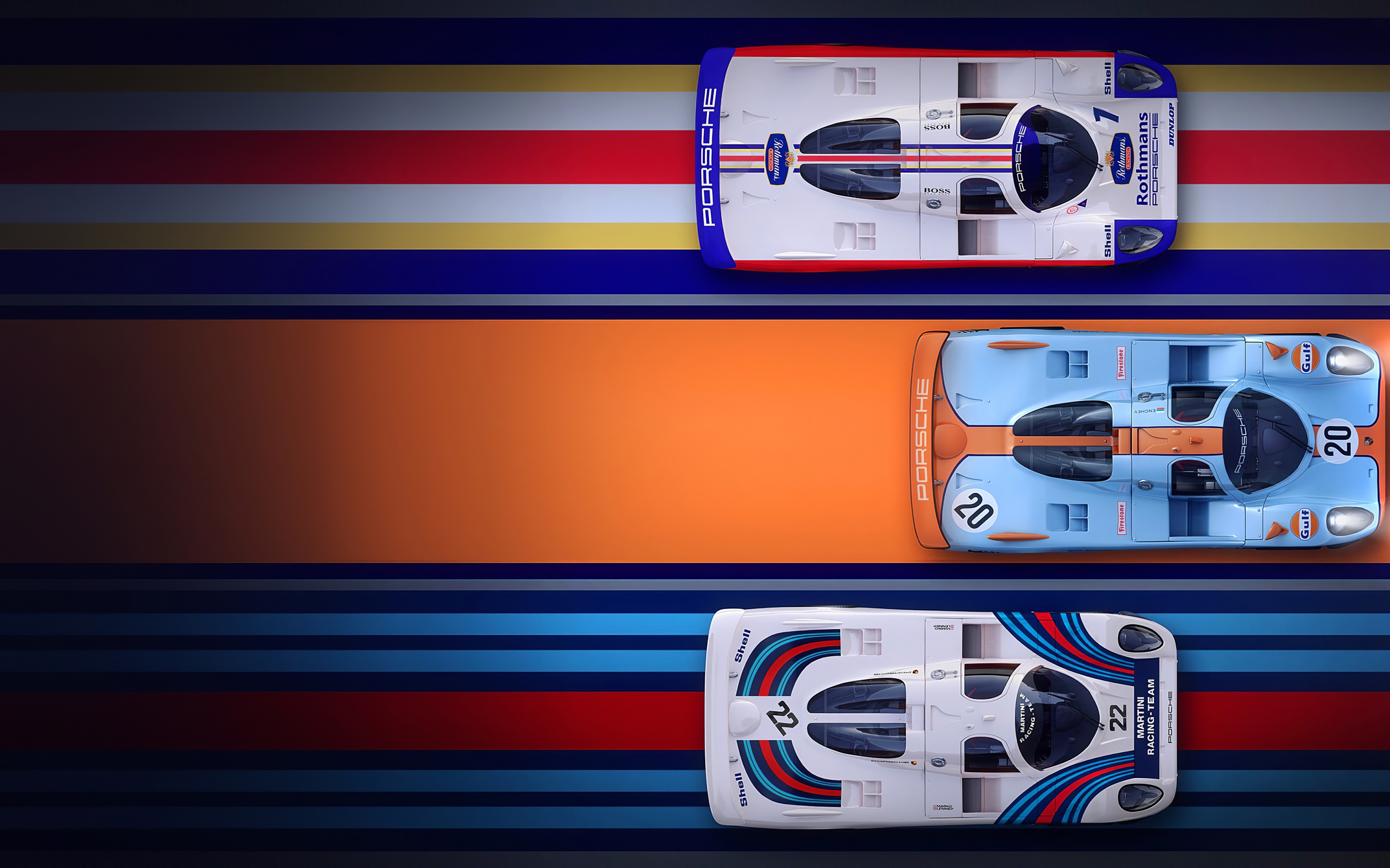 Wallpaper 4k Porsche Racing Digital Art Wallpaper